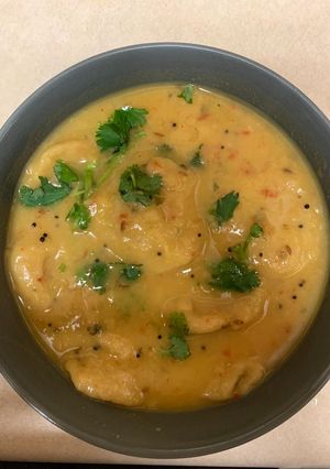 A picture of Dal Dhokli / Dal Tikki.