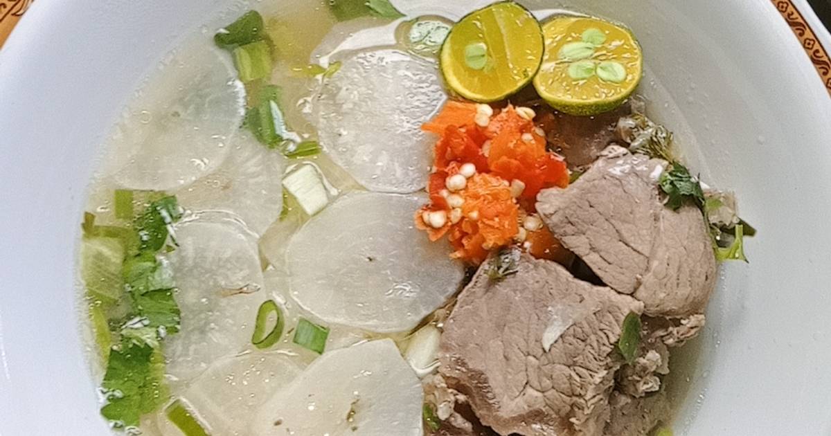 Resep Soto Lobak Kuah Bening/soto Bandung 🤤 Oleh Anugerah Patricia ...