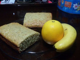 Budín de banana y naranja