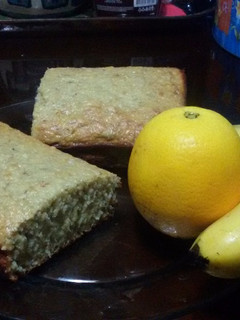 Una foto de Budín de banana y naranja
