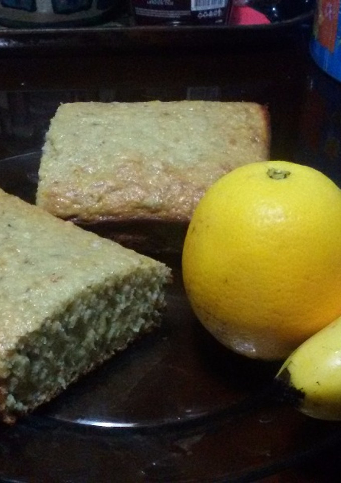 Una foto de Budín de banana y naranja
