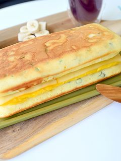 蔥味鹹鬆餅 的食譜成品照片