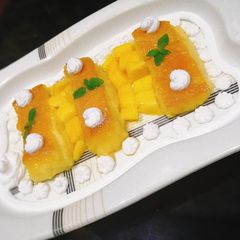 Caramel mango custard pudding🥭 A picture of Caramel mango custard pudding🥭.