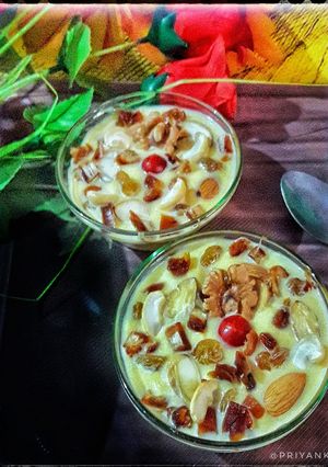 ড্রাই ফ্রুটস বাসুন্দি (Dry fruits Basundi recipe in bengali) রেসিপির প্রধান ছবি