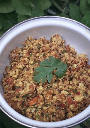 A picture of Paneer bhurji❣.