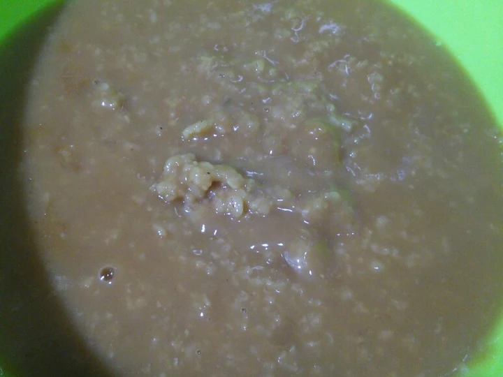 Langkah Gampang Membikin Resep Oat gula aren (rasanya mirip bubur merah putih) yang Bisa Manjain Lidah Anti Ribet, Lezat Sekali