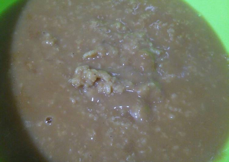 Oat gula aren (rasanya mirip bubur merah putih)