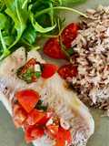 Dos de cabillaud sauce vierge avec riz pilaf