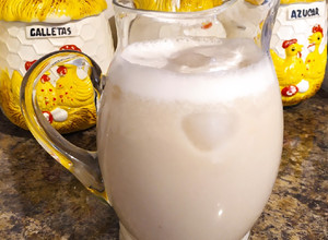 Una foto de Agua fresca de plátano
