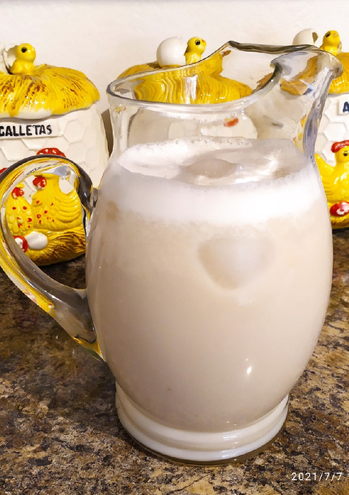 Una foto de Agua fresca de plátano