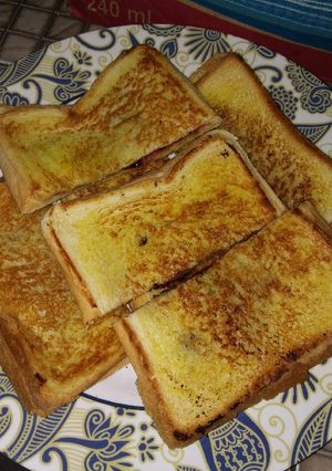 Foto resep Roti Bakar dadakan 😃✌