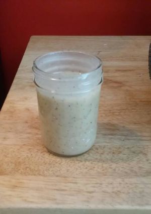 A picture of Copycat olive garden salad dressing.