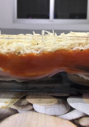 Una foto de Lasaña de berenjenas 🍆