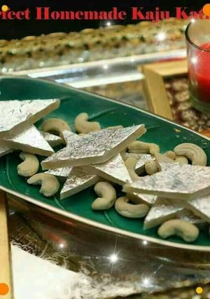 A picture of Perfect Kaju Katli.