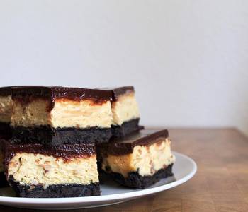 The New Way Cooking Recipe Oreo chocolate and peanut butter cheesecake bars Delicious Nutritious