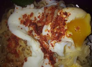 Foto resep Mie rebus telur setengah matang