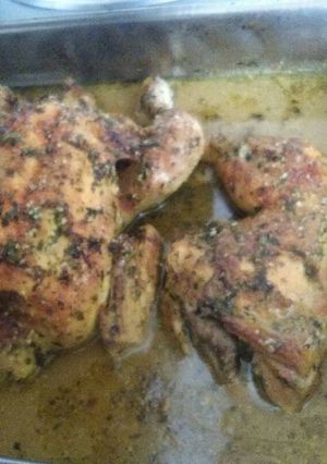 Una foto de Pollo asado rápido