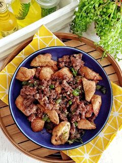 Foto resep Tumis Tahu Pong Daging Sapi