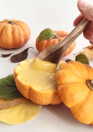 Une photo de Crème pâtissière au potiron