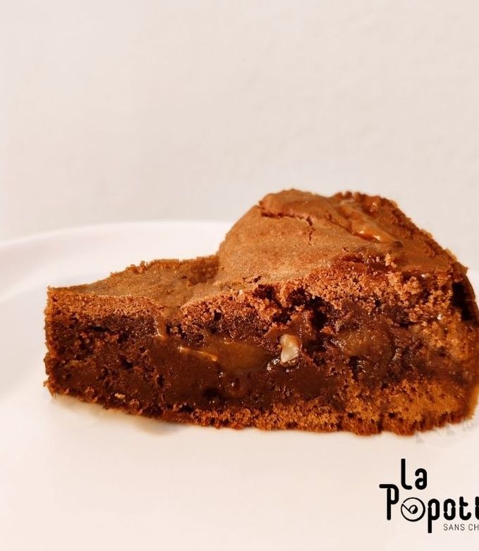 Une photo de Brownie chocolat caramel