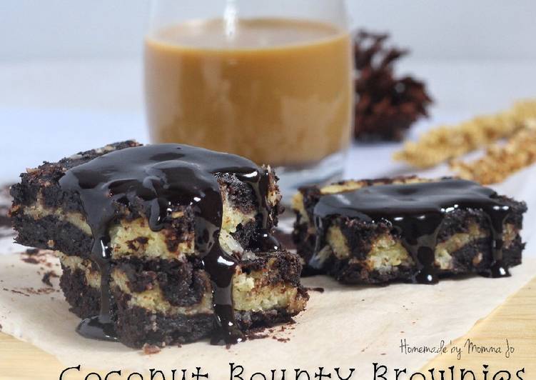 Resep Coconut Bounty Brownies, Enak Banget