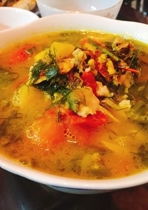 Hình của món Canh cá dấm.