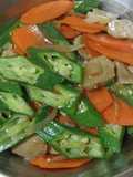 Tumis Okra Bakso Sapi