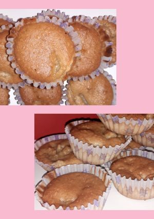 Una foto de Mini muffins de manzana y coco - vegano