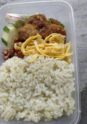 Foto resep Nasi lemak pandan