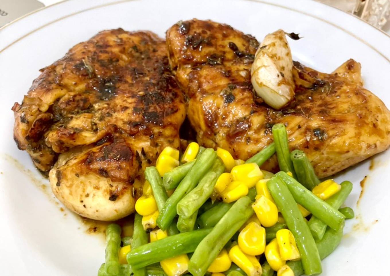 Steak Ayam Fillet - Honey Sauce