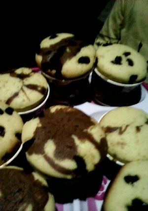 Foto resep Cup cake marmer bertabur kismis