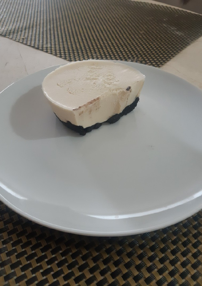Una foto de Pay de queso y oreo sin horno