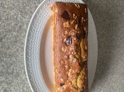 Una foto de budín de banana azúcar mascabo