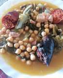64. Potaje de garbanzos con compango y acelgas / Cocción lenta