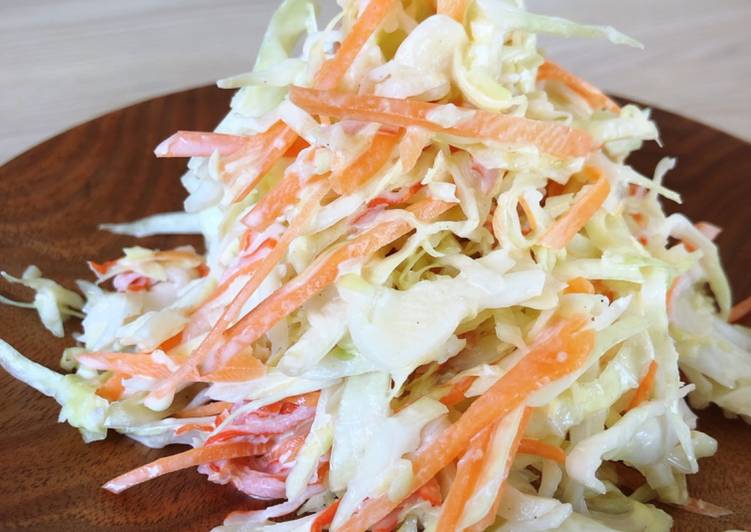 How to Make Quick Coleslaw salad