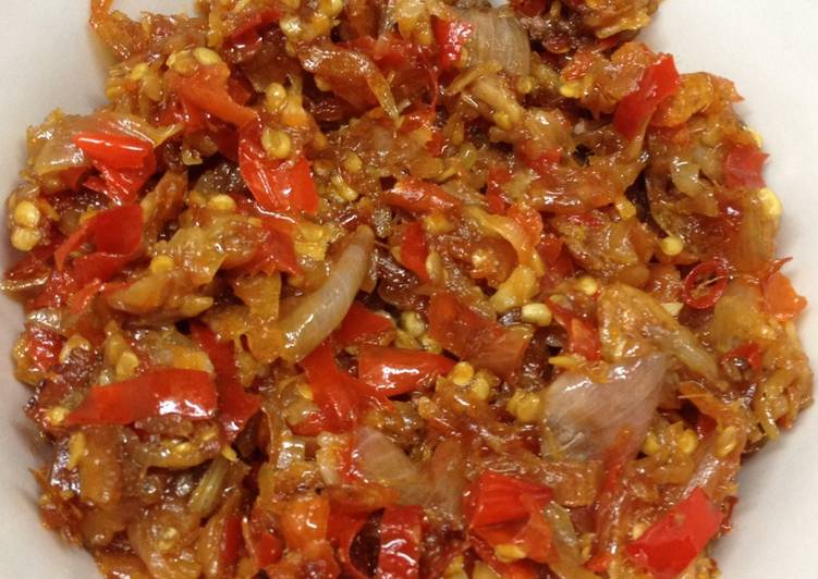 Cara Gampang Membuat Sambal bawang ebi rebon yang Menggugah Selera