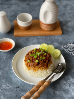 Foto resep Nasi tim Ayam rice cooker