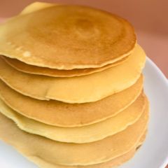 A picture of Eggless pancakes 🥞.