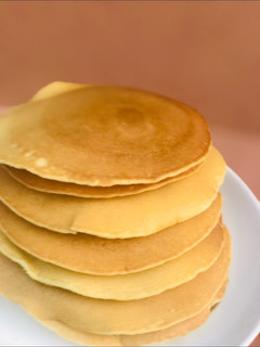 A picture of Eggless pancakes 🥞.
