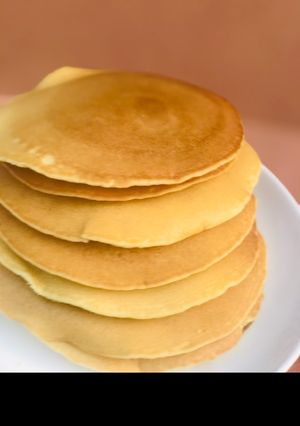 A picture of Eggless pancakes 🥞.