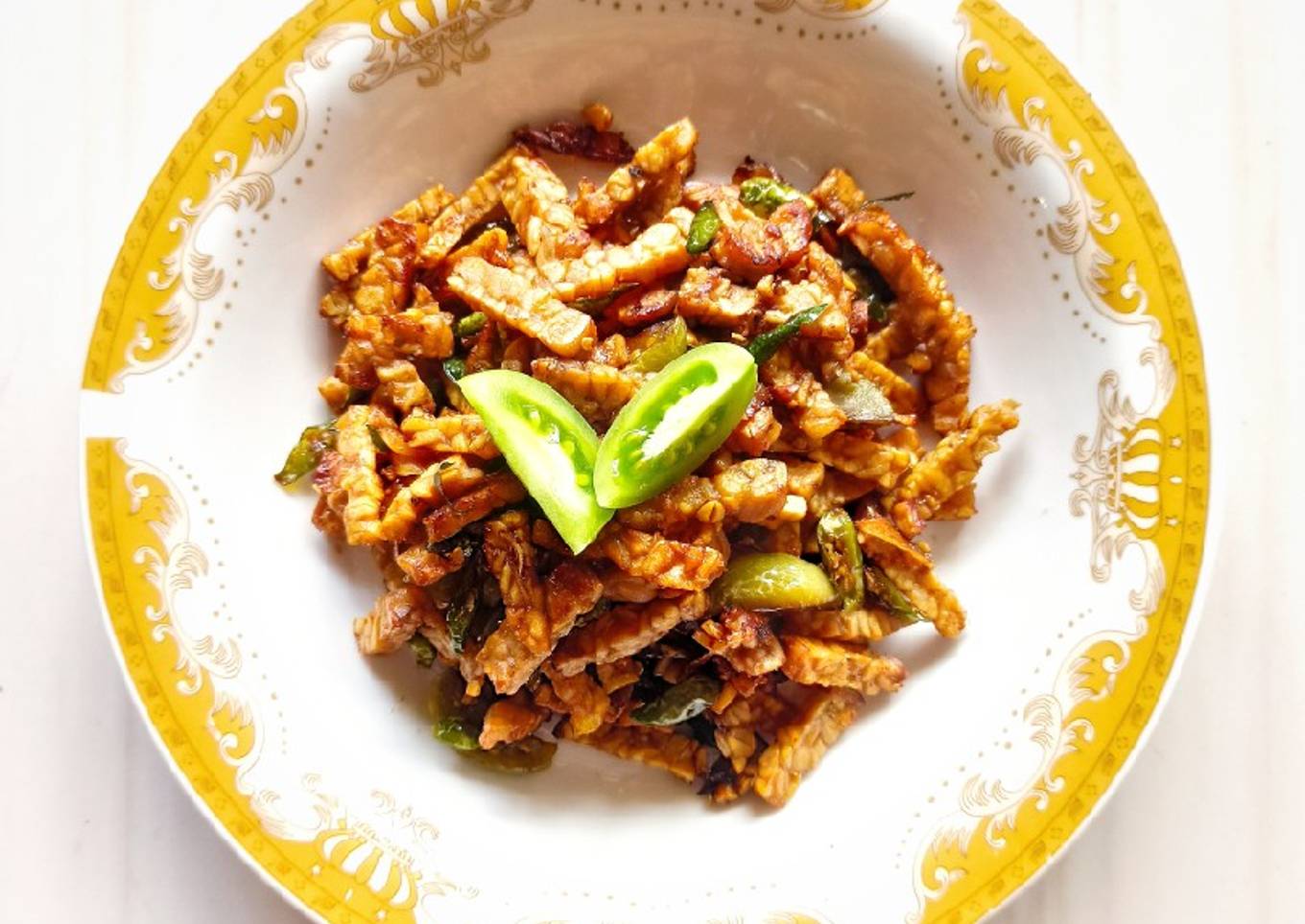 Kering tempe cabe ijo