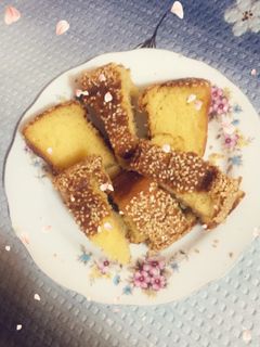 صورة لوصفة كيكة السمسم
