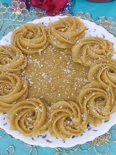 عکسی از دستور حلوای زعفرانی