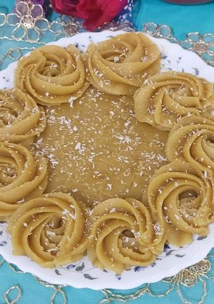 عکسی از دستور حلوای زعفرانی