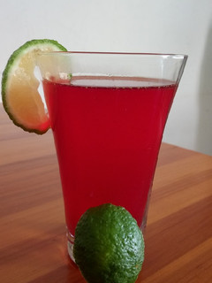 A picture of Hibiscus Tea #AuthorMarathon.