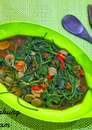 Foto resep Tumis Kangkung Saos Tiram #dapurelbeweek16