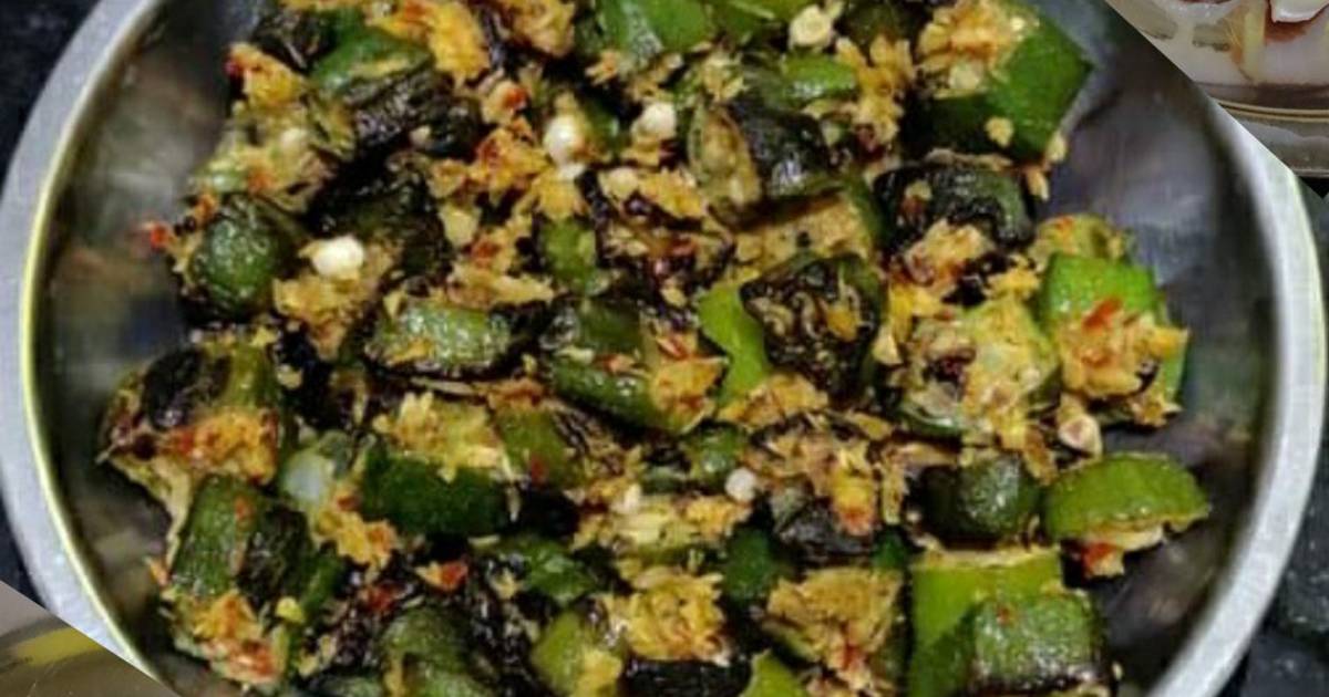 Lady's Finger Fry with Coconut Recipe by Sri's Cooking Treats Cookpad