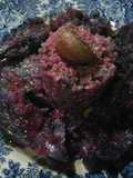 Col lombarda con arroz morado