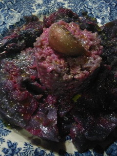 Una foto de Col lombarda con arroz morado