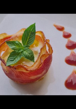 รูปของ Bacon egg cup
